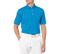 Callaway Polo de Golf Opti-Dri à Manches Courtes pour Homme Chemise, Bleu Moyen, XL