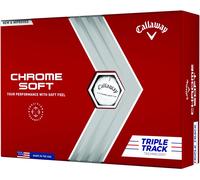 Callaway Golf Chrome Soft Premium Tour Balle de Golf 2024 Blanc Triple Piste