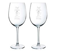 CALLE DEL REGALO Verres de vin gravés avec Les Noms, Dates ou Messages Que Toi Envies et Un Motif au Choix
