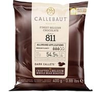 CALLEBAUT Chocolat De Couverture Noir Select 54.5% Cacao Callets 400g Callebaut