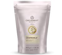Callebaut Crisbeads - Sachet de 800 g de perles croustillantes au chocolat blanc pour desserts, pâtisseries, glaces et pâtisseries