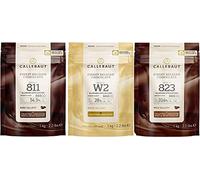 Callebaut, lait, noir et blanc pépites de chocolat (3 x 1kg Bundle)