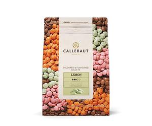 Callebaut Lemon Flavoured Chocolate Drops - Green Colour - Taille du pack = 1x2.5kg