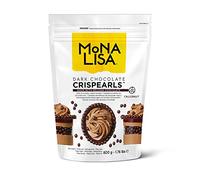 Callebaut Mona Lisa Crisbeads (Chocolat foncé, 1 sachet de 800 g) - Sachet refermable Velcro 800 g - Boules de céréales enduites aromatisées pour décorer gâteaux, cupcakes, gaufres, crêpes, crêpes