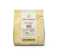 Callebaut N°W2 Finest 28% de couverture de chocolat blanc belge (Callets) 400g