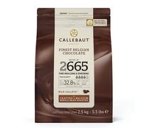 CALLEBAUT Receveur n° 2665 - Callets de couverture - Chocolat complet - 32,8 % de cacao - 1 x 2500 g