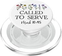 Called to Serve God Quote Christian Bible Verse Mark 10:45 PopSockets PopGrip pour MagSafe