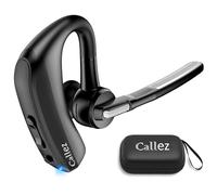 Callez Oreillette Bluetooth sans Fil pour iPhone Samsung Téléphone Portable, Casques Bluetooth Mono Écouteur V5.0 Main Libre avec Double Micro CVC8.0 ENC Antibruit pour Conduite Affaires Bureau