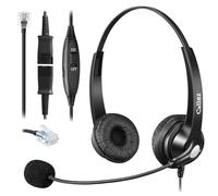 Callez RJ45 Casque Téléphone Fixe avec Micro Anti-Bruit pour Siemens Unify