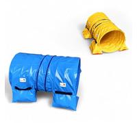 Callieway HoopersTunnel. 2 Sacs de sables Premium et Un Sac de Transport sont déjà Inclus! (60 cm Ø 100 cm L, Bleu-Jaune)