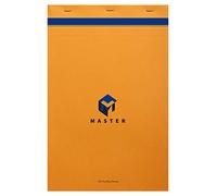 Calligraphe 10714C Un Bloc Master Agrafé en Tête Orange (une Marque de Clairefontaine) - A4+ 21x31,8 cm - 100 Feuilles Petits Carreaux - Papier 70 g - Couverture Carte Enduite