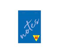 Calligraphe 15357Cpack Un Lot de 40 Blocs Notes Agrafés en Tête Bleu (une Marque de Clairefontaine) - A7 7,4x10,5 cm - 100 Feuilles Petits Carreaux - Papier 60 g - Couverture Semi Enveloppante