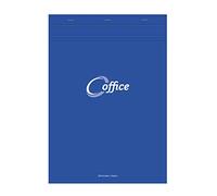 Calligraphe 15854C Un Bloc Office Agrafé en Tête Bleu (une Marque de Clairefontaine) - A4 21x29,7 cm - 100 Feuilles Petits Carreaux - Papier 56 g - Couverture Semi Enveloppante