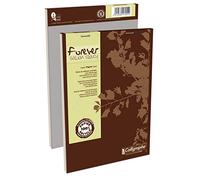 Calligraphe 17255C Lot de 5 Blocs de Bureau Agrafés en Tête Forever Noirs - A5 14,8x21 cm - 200 Pages Petits Carreaux - Papier 100 % Recyclé 70 g - Couverture Carte Recyclée