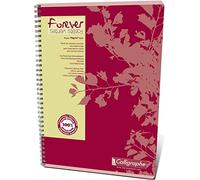 Calligraphe 17407C Lot 10 cahier spirale Forever recy 4 100p Rouge