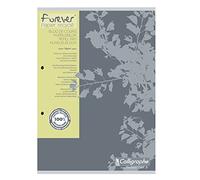 Calligraphe 17815C Bloc de Cours Encollé Grand Côté Forever Gris - A4