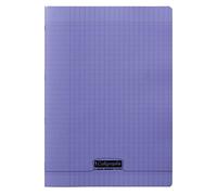 Cahier - A4 (21x29,7cm) - Grands Carreaux - 48 Pages - Polypro - Sans Spirale - Violet