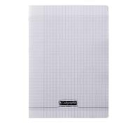 Calligraphe 18029C Un Cahier Agrafé Incolore (une Marque de Clairefontaine) - A4 21x29,7 cm - 48 Pages Grands Carreaux - Papier Blanc 90 g - Couverture Polypro Transparent