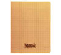 Calligraphe Cahier agrafé 18108C 17x22cm 48 p. grands carreaux Papier 90 g Couverture polypro orange