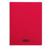 Calligraphe 18173C Un Cahier Agrafé Rouge (une Marque de Clairefontaine) - 24x32 cm - 48 Pages Grands Carreaux - Papier Blanc 90 g - Couverture Polypro Transparent