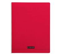 Clairefontaine Couv Polypro, Cahier Piqué Rouge 21x29,7cm 140p Séyès 90g