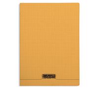 Calligraphe Cahier agrafé 18338C A4 96 p. petits carreaux papier 90 g couverture polypro orange