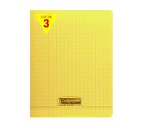 Calligraphe 18342Cpack - Lot 3 Cahiers Bleus 17x22cm 192p GC Polypro
