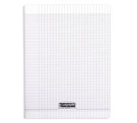 Calligraphe 18360C Un Cahier Agrafé Incolore (une Marque de Clairefontaine) - A4 21x29,7 cm - 192 Pages Grands Carreaux - Papier Blanc 90 g - Couverture Polypro Transparent