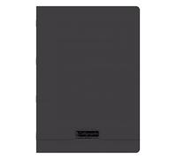Calligraphe 18630C Un Cahier Agrafé Noir (une Marque de Clairefontaine) - A4 21x29,7 cm - 48 Pages Grands Carreaux - Papier Blanc 90 g - Couverture Polypro Transparent