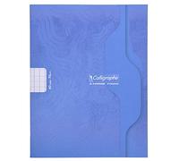 Calligraphe 7005C Un Cahier Agrafé (une Marque de Clairefontaine) - 17x22 cm - 60 Pages Grands Carreaux - Papier Blanc 70 g - Couverture Carte Offset - Couleur Aléatoire