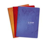 Clairefontaine Cahier agrafé Calligraphe 7143C A4 192 p. grands carreaux papier 70 g, couv. recyclée