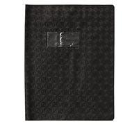 Calligraphe Protège-cahier Grain losange Noir 17x22 cm PVC 18/100 Lot de 20 porte-étiquette