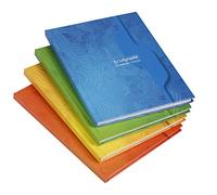 Calligraphe 7203C Un Cahier Brochure Rembordée Rigide (une Marque de Clairefontaine) - 17x22 cm - 192 Pages Grands Carreaux - Papier 70 g - Couverture Carte Recyclée Vernie - Couleur Aléatoire