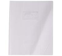 Calligraphe 72114C - Protège-Cahier Grain Cuir Blanc 17x22cm PVC Opaque