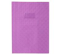 Calligraphe 72216AMZC Un Protège-Cahier Grain Losange Violet - A4 21x29,7 cm - 18/100ème avec Porte-Étiquette - PVC Opaque