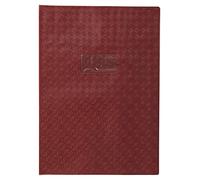 Calligraphe 72226AMZC Un Protège-Cahier Grain Losange Brun - A4 21x29,7 cm - 18/100ème avec Porte-Étiquette - PVC Opaque