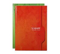 Calligraphe 7270C Un Cahier Brochure Rembordée Rigide (une Marque de Clairefontaine) - A4 21x29,7 cm - 192 Pages Petits Carreaux - Papier 70 g - Couverture Carte Recyclée Vernie - Couleur Aléatoire