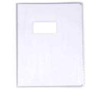 Calligraphe Protège-cahier 73001AMZC Cristal incolore 17x22 cm PVC lisse avec porte-étiquette