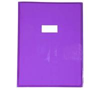 Calligraphe Protège-cahier Cristalux 73406AMZC – PVC 24x32 cm, 22/100e, porte-étiquette, violet