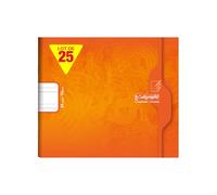 Calligraphe 7705Cpack Un Lot de 25 Cahiers Maternelle Orange (une Marque de Clairefontaine) - 17x14,7 cm - 24 Pages Double Ligne 5 mm - Papier 70 g - Couvertures Carte Offset