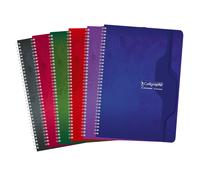 Calligraphe Cahier à spirale A4 21 x 29,7 cm - 70g - Petits carreaux 5x5 - 100 pages