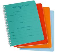 CALLIGRAPHE Cahier de Textes Spirale POLYPRO 17x22 124p séyès 70g (Assortis)