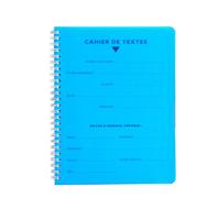Calligraphe Cahier de textes Spirale Polypro 17x22 124 p Séyès 70 g (Assortis)