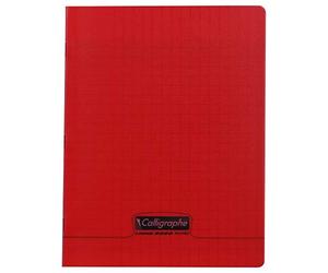 CALLIGRAPHE Cahier piqué POLYPRO 17x22 cm 140 p séyès 90g Rouge
