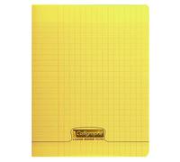 CALLIGRAPHE Cahier piqué POLYPRO 17x22 cm 48 p séyès 90g Jaune