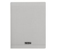 Calligraphe Cahier piqué POLYPRO 24x32 cm 48 pages 90 g Grands carreaux Seyès Gris