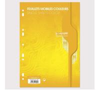 CALLIGRAPHE Feuilles simples couleur Jaune perforées - 210 x 297 mm - 100 pages - Seyes papier Vélin Surfin 80 g avec encart