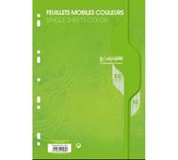 Calligraphe Feuillets Mobiles 21x29,7 100p(50f) Séyès 80g Vert