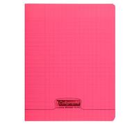Calligraphe 18003C Un Cahier Agrafé Rouge (une Marque de Clairefontaine) - 17x22 cm - 32 Pages Grands Carreaux - Papier Blanc 90 g - Couverture Polypro Transparent