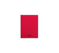 Calligraphe 18253C Un Cahier Agrafé Rouge (une Marque de Clairefontaine) - A4 21x29,7 cm - 140 Pages Grands Carreaux - Papier Blanc 90 g - Couverture Polypro Transparent